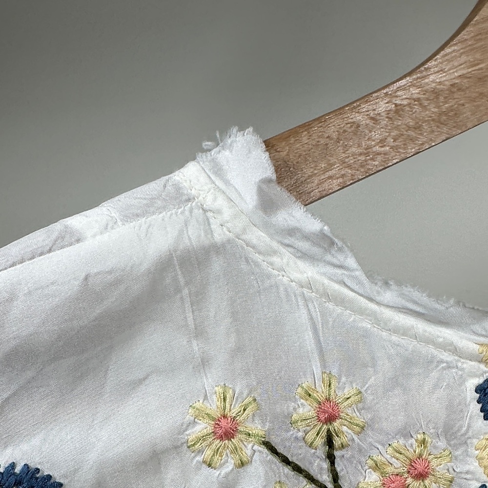 Rare Johnny Was Biya Embroidered Blouse - Picture 12 of 13